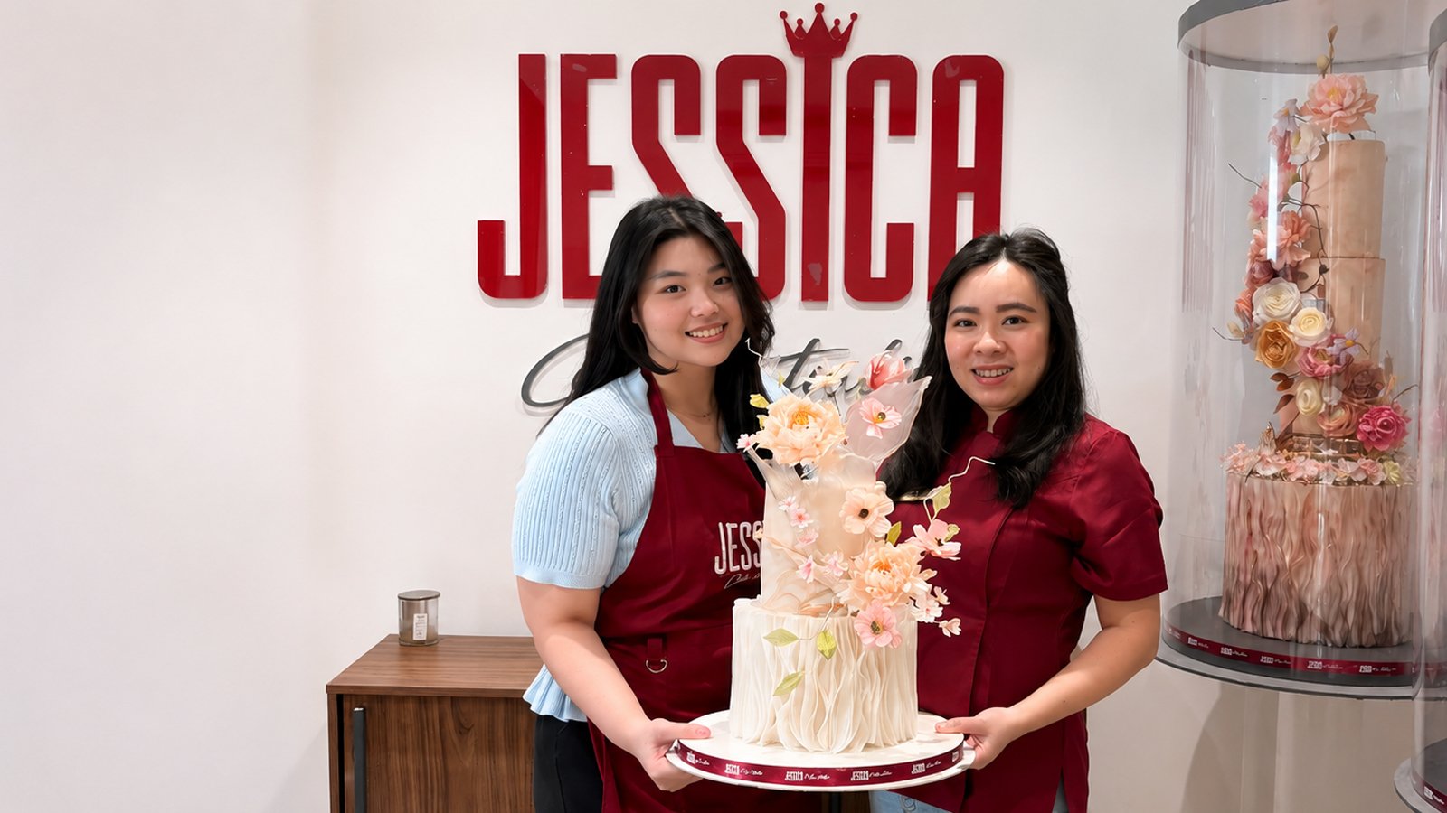 2-Tier Fondant Cake Design & Wafer Paper Peony Class