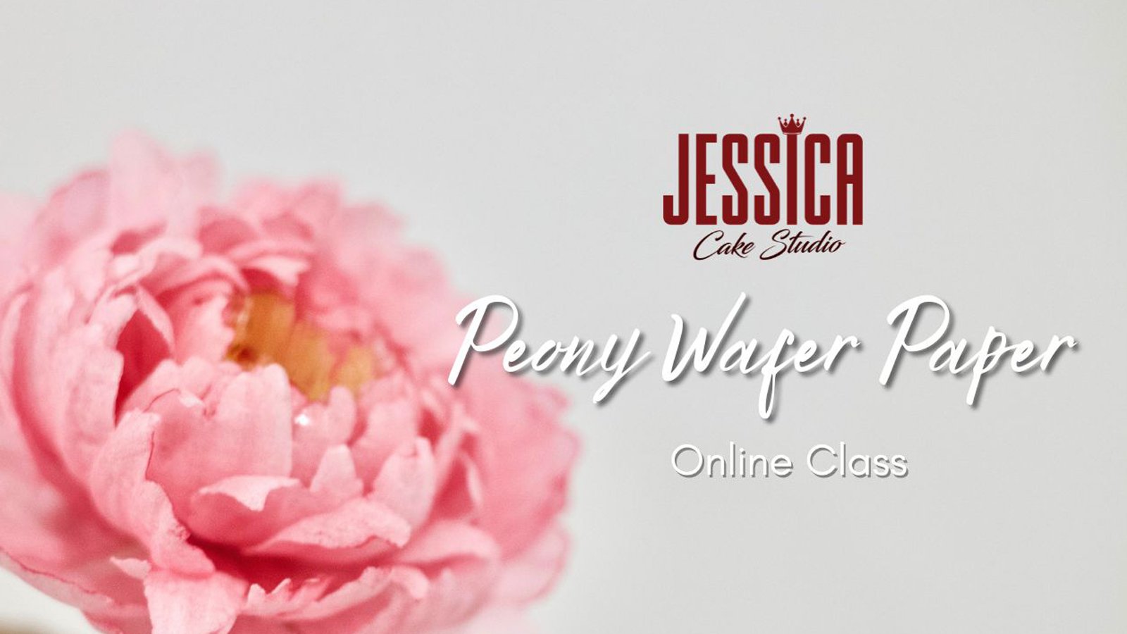 Peony Wafer Paper Flower Online Class